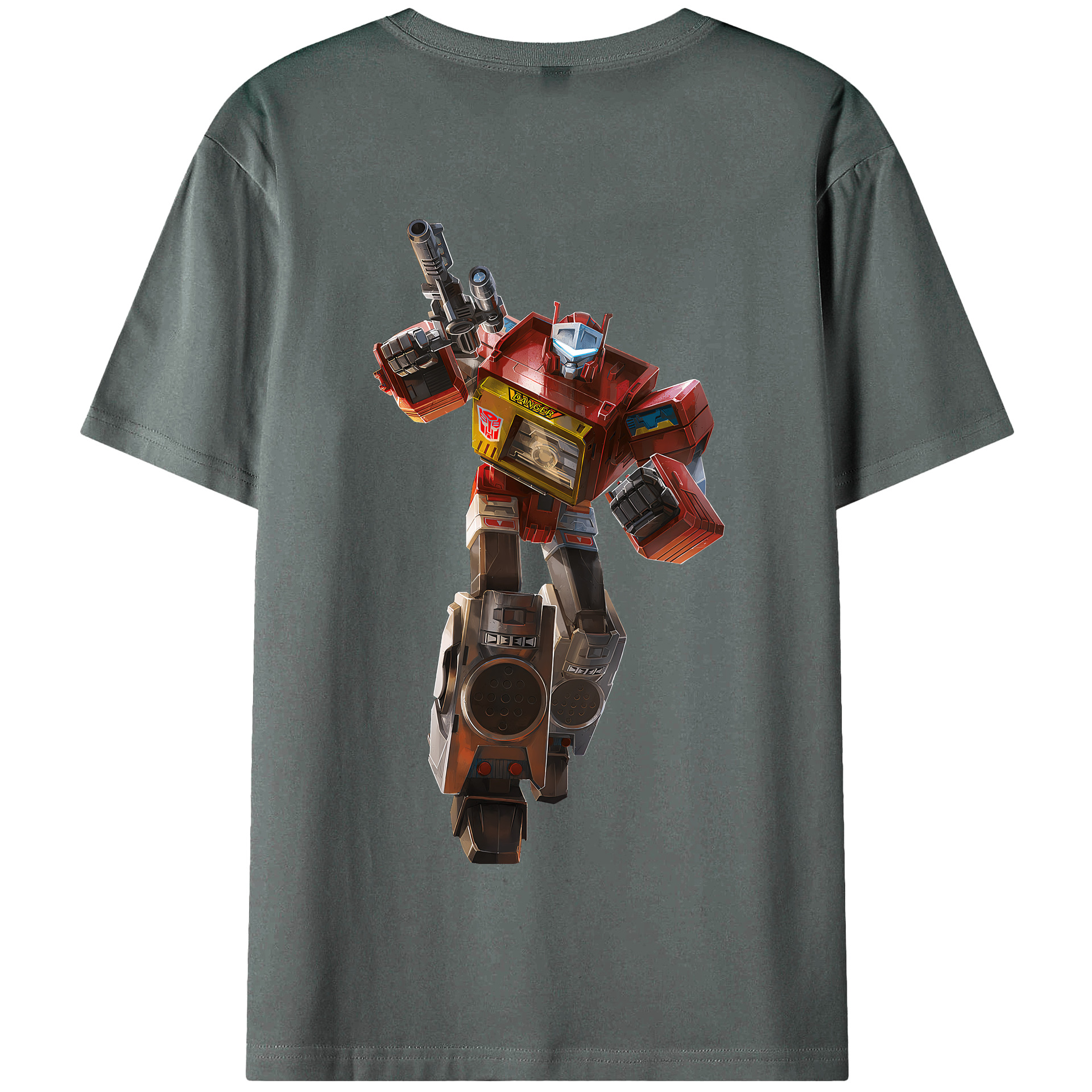 （画像用） Transformers トランスフォーマー 綿100％半袖Tシャツ（背面プリント）